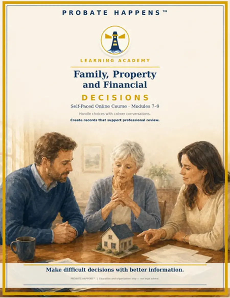 Family Property and Financial Decisions course